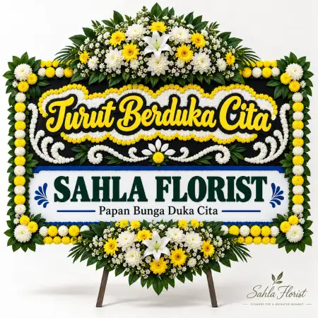Papan Bunga Duka Serang Baru